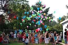 Ballonstart beim Kinderfest